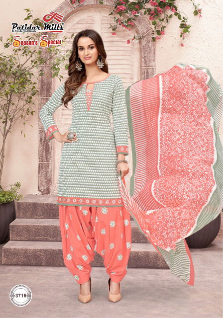 Patidar Seasons Special 37 Fancy Regular Wear Printed Cotton Dress Material Collection